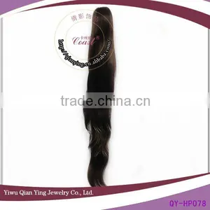 Claw Clip Brown Curly Weave Synthetic Ponytails Hairpieces thumbnail-1