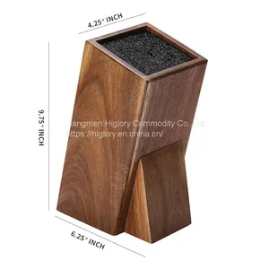 Universal Wooden Knife Set Block Western-style Knife Storage for Household Kitchenware thumbnail-3