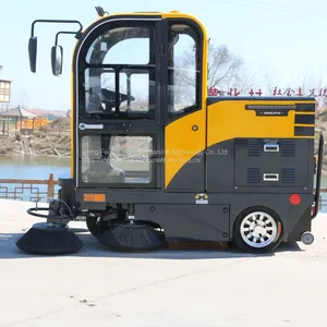 Road Property Sanitation Vehicle Outdoor Garbage Sweeper Electric Sweeper Industrial Sweeper thumbnail-4