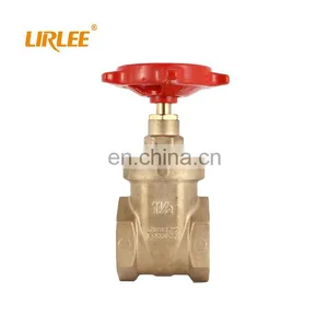 LIRLEE Durable Water Control Handwheel Stem Extension Bronze Kuningan Gate Valve thumbnail-2