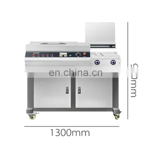 One Glue Roller Binding Machine a3 Size Printing Shop Use Double Mode 55mm Wireless Book Glue Binding Machine Automatic Glue thumbnail-4