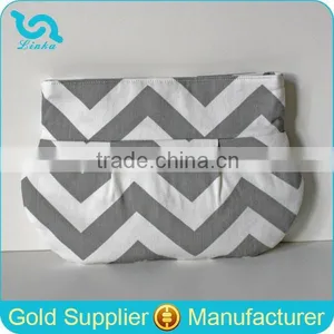 Custom Best Bridesmaid Gift Bridesmaid Chevron Clutch Zig Zag Print Clutch Purse thumbnail-1