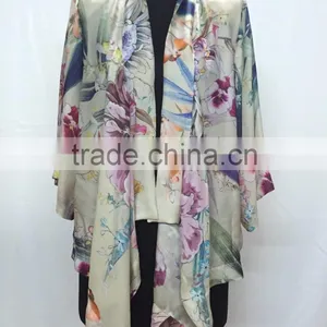 2016 New Silk Printed Elegant Latest Design Ladies Tops thumbnail-2