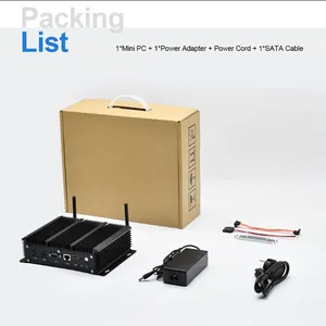 Industrial Fanless Mini PC Core i5 1235U 6xi225 2.5G Firewall Router Pfsense Server 2*RS232 4*USB3.0 HD 4G/3G AES-NI thumbnail-4