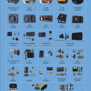 Other Performance Parts Luxury Bus Exterior Accessories Parts ZK6128H 5940-02561 Rectangular Passenger Door Locks thumbnail-6