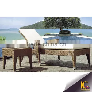 Great Look Fashional Can Wicker Outdoor Plastic Moulded Sun Lounger thumbnail-3
