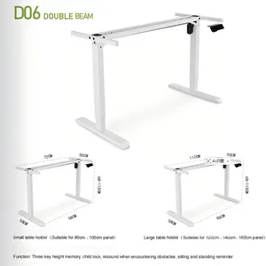 Electric Standing Desk Frame - Adjustable Table Frame for Home Office and Living Room Furniture With Linear Actuator for Enhanced Work Experience thumbnail-3