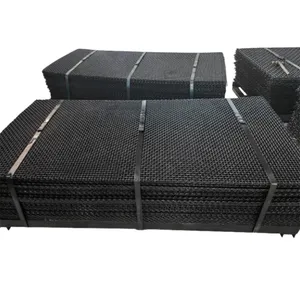 Iron Wire Mesh 65mn Crimped Woven Metal Wire Mesh Hooked Crusher Stone Rock Gold Mine Quarry Screen Vibrating Sieve Mesh thumbnail-5
