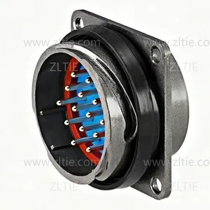 FQ30 Series 14-Pin Square Flange Male Socket FQ30-14ZJ thumbnail-1