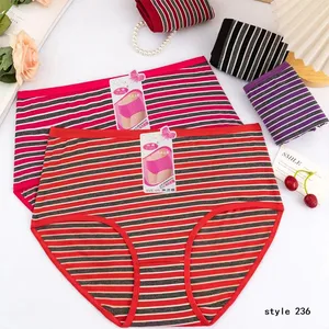 Women's Plus Size High-Waisted Panties Polyester-Cotton Pants, Style-236 thumbnail-1