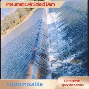 Flattenable Pneumatic Rubber Steel Dam Efficient Water Retaining Barrier For Water Conservancy thumbnail-1