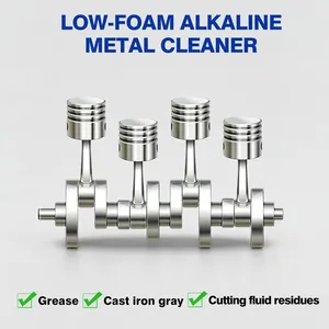 RSB‑103C Ferrous Metal Parts Cleaner, Low‑Foam Rust‑Inhibiting Formula Remove Oil Cutting Fluid Dust for Machinery Industry thumbnail-2