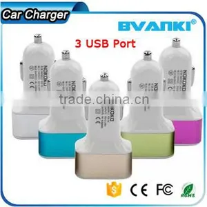 2016 New QC2.0 Quick Charge 3-port USB Car Charger, for Iphone 6 Portable Charger, Universal Car Charger Mobile for Car Adapter thumbnail-4