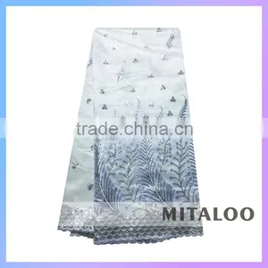 Mitaloo MGP0044 Nice Dress Wedding Party Dress White Color George Lace For African Women thumbnail-1