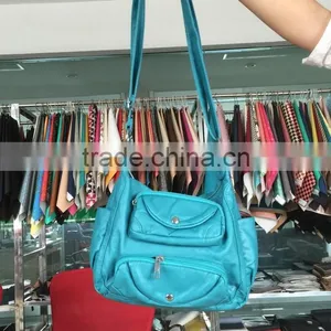 Colourful Washing Leather Bag thumbnail-1