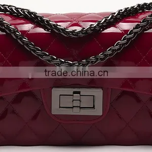 Ling Grid Chain Jelly Handbag Fashion thumbnail-4