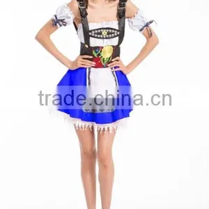 Costumes Bulk and Dropship Apparel Pink Fantasy German Girl Oktoberfest Costume Dress Beer Maid Costums thumbnail-2