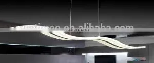 Acrylic Wave Slim Pendant Light thumbnail-1
