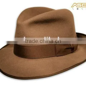 Brown Color Handmade Felted Wool Hats Men Knitted Hat Wool,wool Felt Hat thumbnail-1