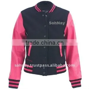 Women Varsity Jacket Letterman Baseball Jackets thumbnail-1