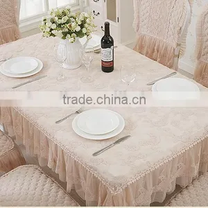 Embossed Cheap Tablecloth Square Lace Tablecloth Polyester Lace Tablecloth thumbnail-5