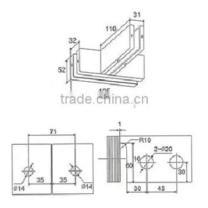China Supplier Glass Door Top Patch Double (DL-043) thumbnail-2