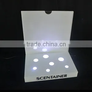 Customized White Cosmetic Display With Led thumbnail-1