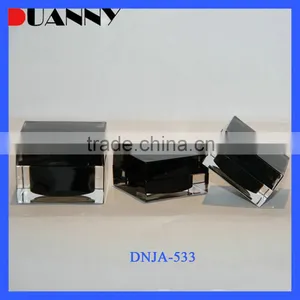 Hot Sale Customized Square Columnar 15ML 30ML 50ML Acrylic Plastic Empty Skin Care Cosmetic Jar thumbnail-1