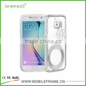 Wholesale Luxury Diamond Aluminum Case for Samsung Galaxy S6 Edge thumbnail-5