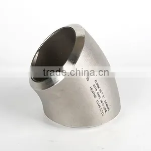 Sanitary DN25 304L 316 Stainless Steel Fitting 45 Degree Elbow Dimensions thumbnail-4
