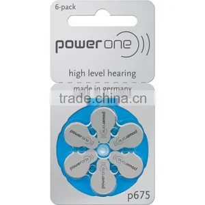 Hearing Aid Battery Size 675 Mercury Free Power One by Varta Microbattery thumbnail-5
