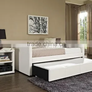 Lindsey Twin Upholstered Daybed With Trundle / American Daybed With Night Stand AS-B16 thumbnail-1