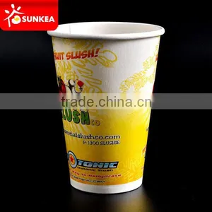 Disposable Custom Printed Paper Frozen Drinking Cups thumbnail-4