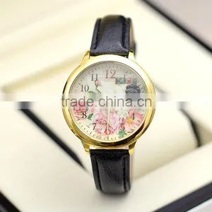 Fancy Calibrated Women Floral Rose Flower Quartz Casual Watch thumbnail-6
