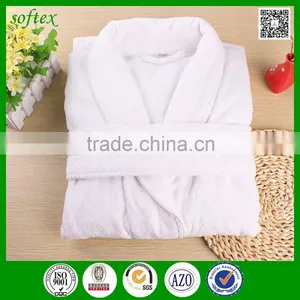 White Design Your Own Bathrobes Terry Cotton for Hotel Use thumbnail-1