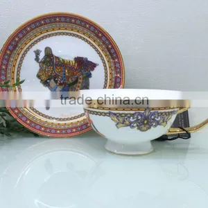 Ceramic Tea Cups Bone China Cups for Black Coffee thumbnail-5