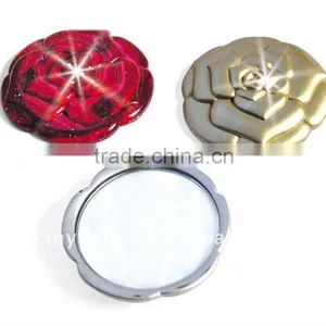 Plastic Rose Shape Make up Women Mirrors thumbnail-1