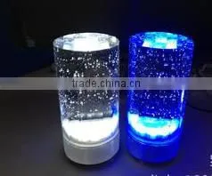 Rechargable Battery Operated Wedding Party Night Club Bar Glowing Light up Round Mini Fashionable Led Crystal Table Lamp thumbnail-1