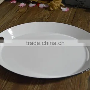 Oval Travel Tray, Metal Tray thumbnail-2