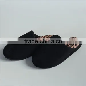 Woman Microsuede Indoor Slipper With Leopard Print Insole thumbnail-1
