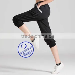 2015 Custom Newest Design French Terry Woman Slim Jogger Pants thumbnail-4