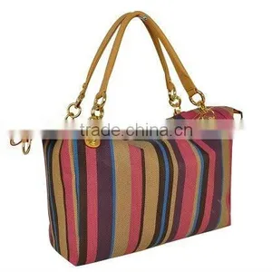 HIght Class!! Fashion Stripe Handbag thumbnail-1
