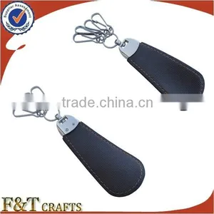 Business Metal Laser Engraved Nice Quality Pure Real Keychain Leather Strap thumbnail-4