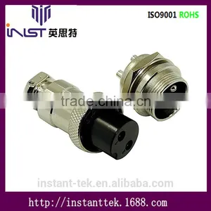 INST GX19 10pin Metal Srcew Waterproof Airplug Connector thumbnail-1
