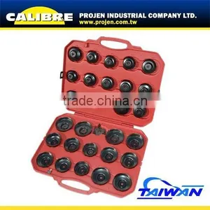 CALIBRE 3/8" & 1/2" Dr 30pcs Big Size Oil Filter Wrench Cup Type thumbnail-1