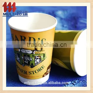 Paper Cup Hot Selling High Quality Customer Logo Printed Disposable Cup With Lid Supplier's Choice thumbnail-4