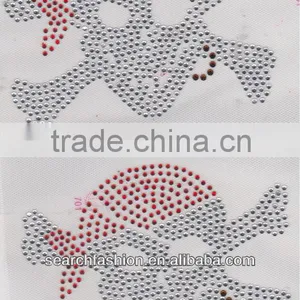 Cheap Skull Design Silver Nailheads Transfer Iron on Hot Fix Motif thumbnail-1