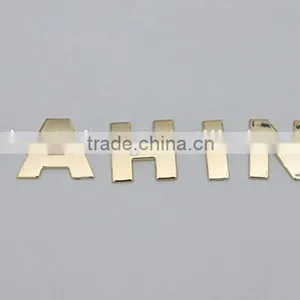 Auto Decorative Chrome Letters Custom Single 3D Silvery Chrome Letters Design /Masonic Car Emblem Made in China thumbnail-6