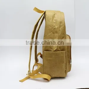 Trendy Casual Strong Tyvek Backpack Brown Tyvek Paper School Backpack thumbnail-3