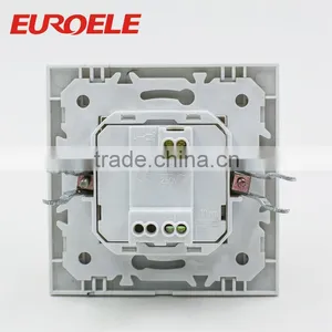 European Standard 86*86 Type PC Panel and Frame Siliver Contactor 1 Gang 1 Way Wall Switch thumbnail-4